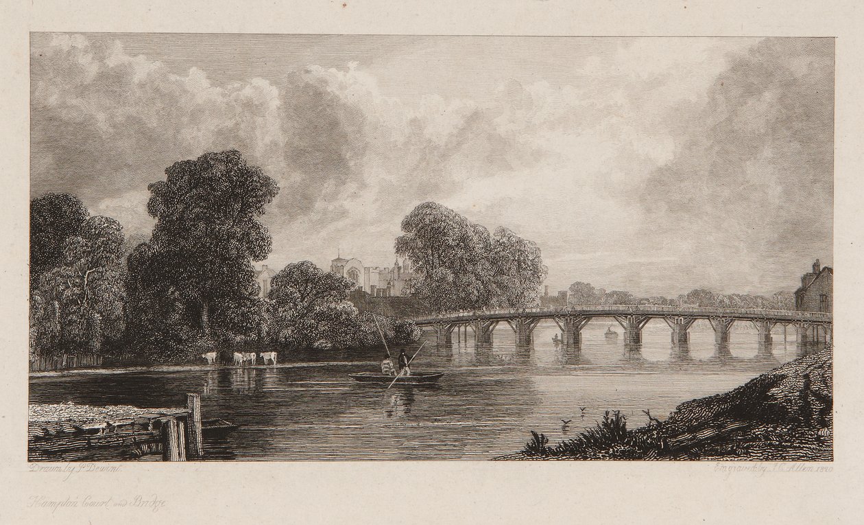 Hampton Court Bridge af J. C. Allen