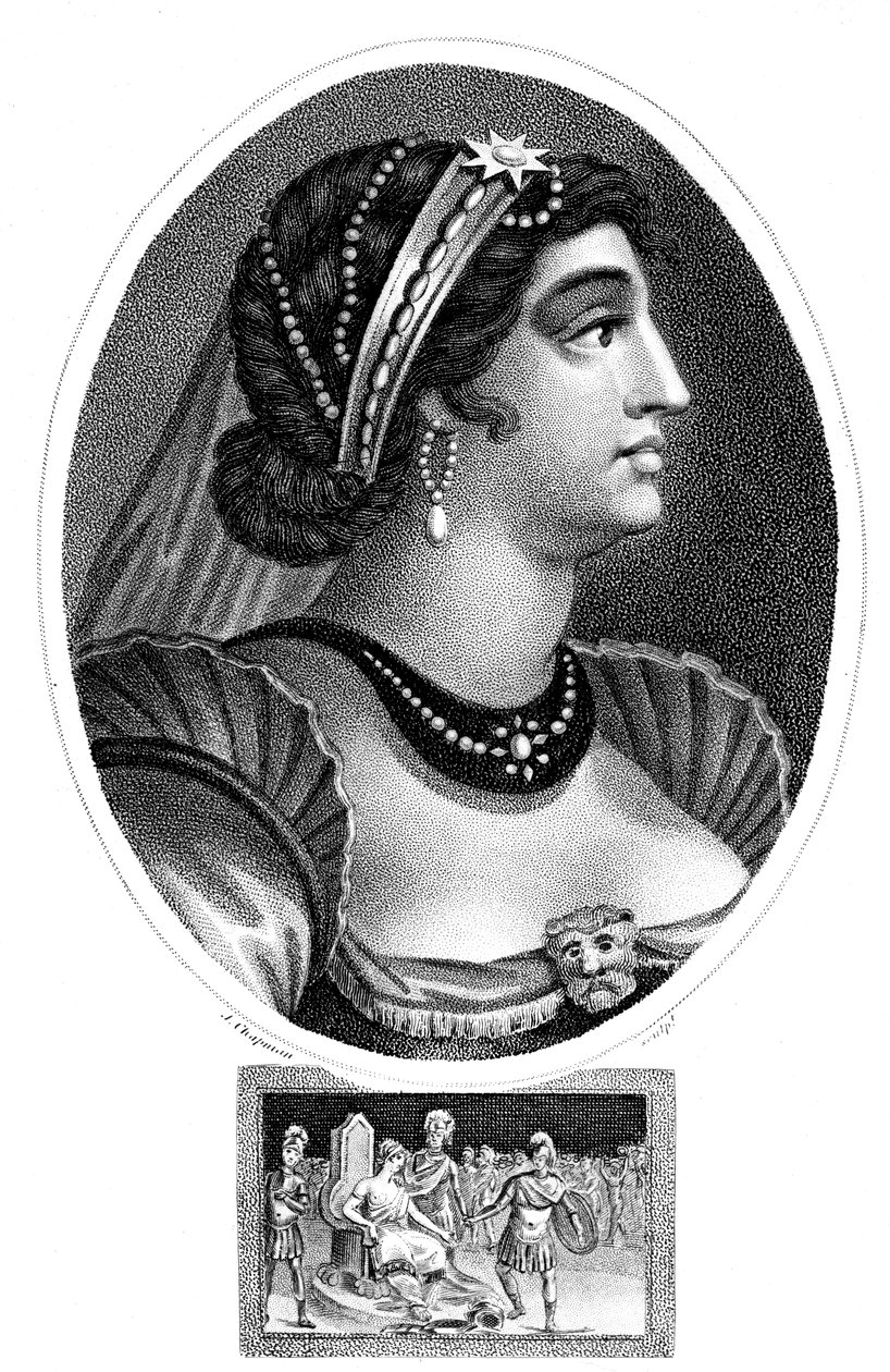 Kleopatra, dronning af Egypten, 1804. af J. Chapman