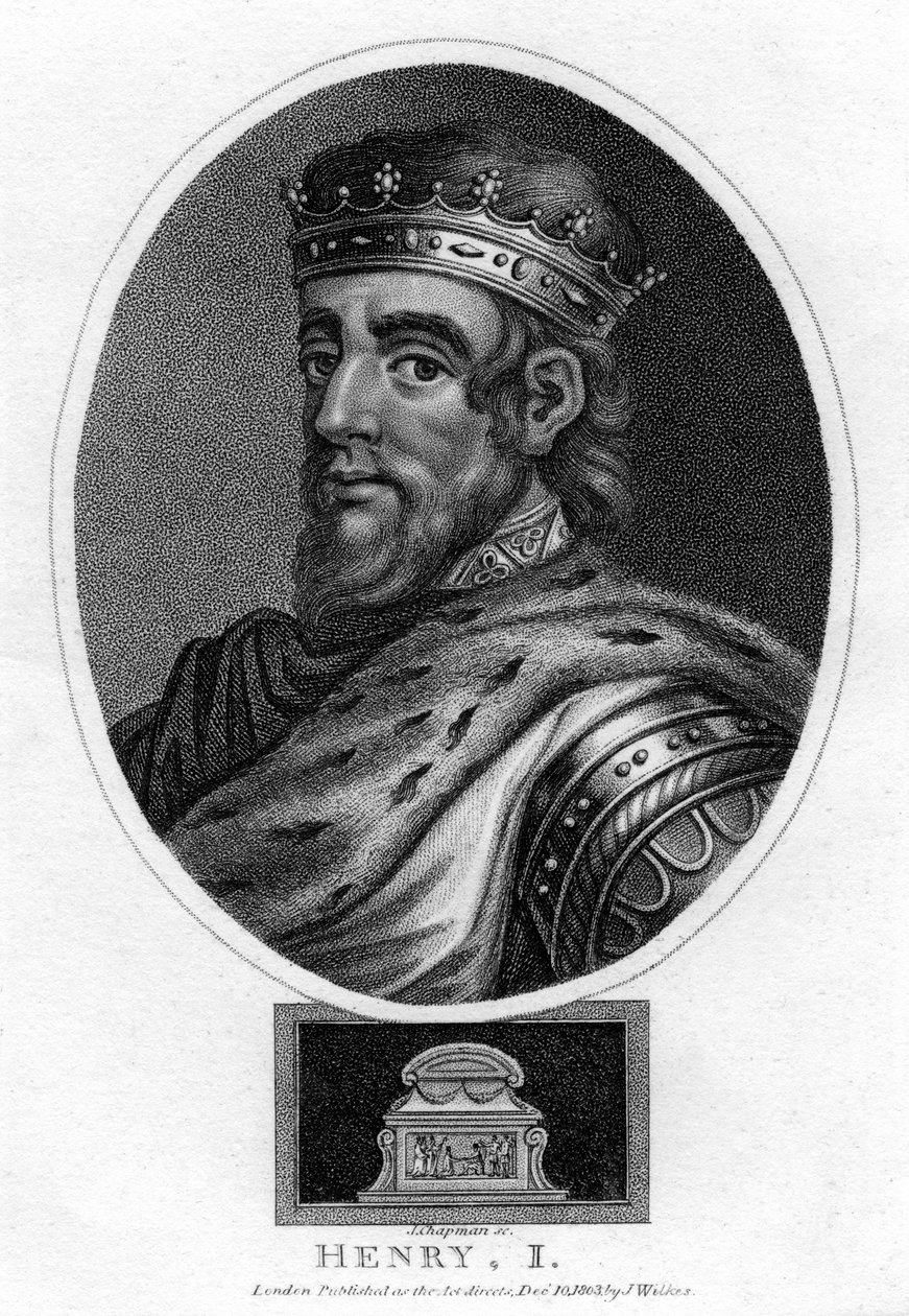 Henrik I, konge af England, 1803. af J. Chapman