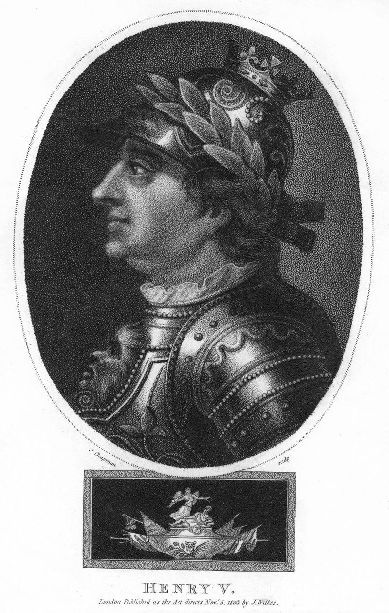 Henrik V, konge af England, 1803. af J. Chapman