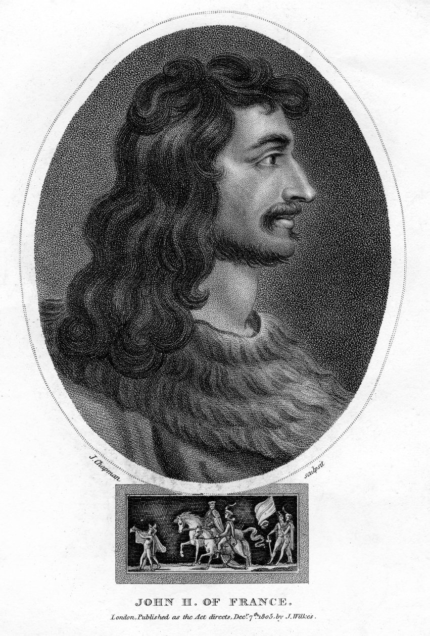 John II, konge af Frankrig, 1805. af J. Chapman