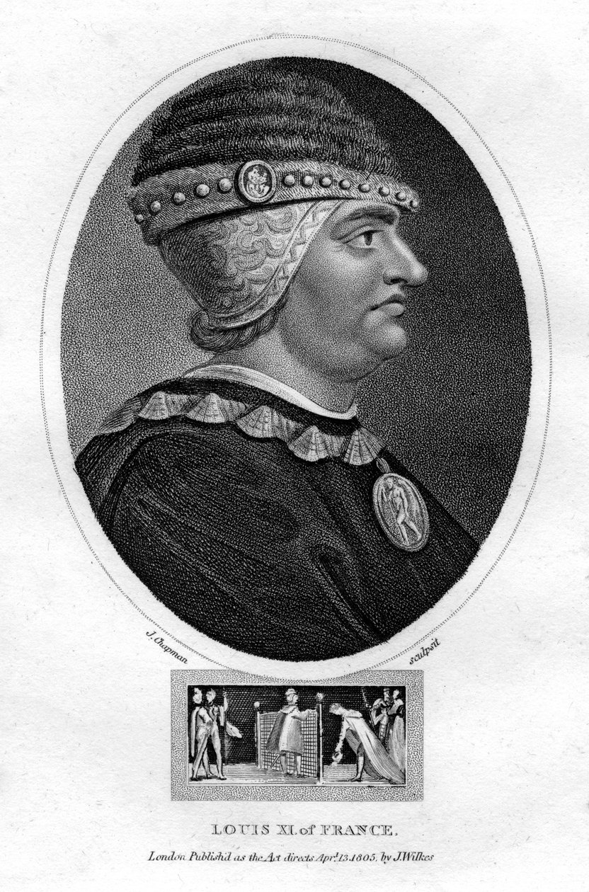 Ludvig XI, konge af Frankrig, 1805. af J. Chapman