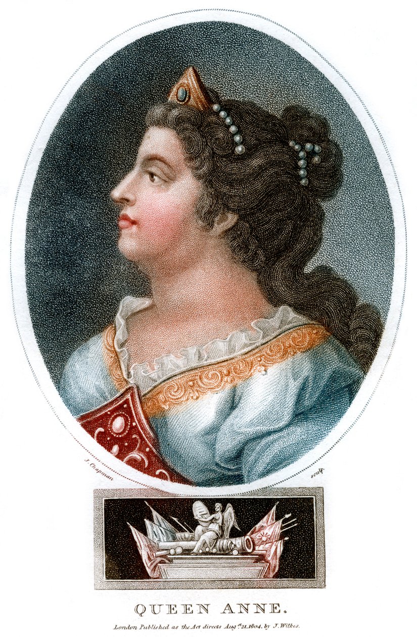 Dronning Anne 1665-1714, 1804. af J. Chapman