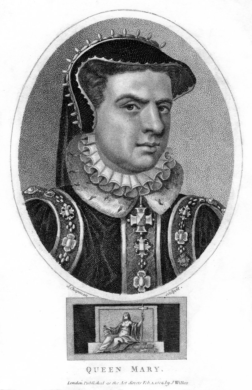 Dronning Mary I af England, 1804. af J. Chapman