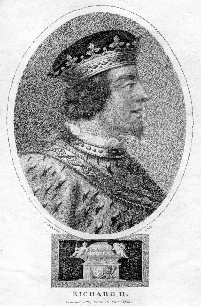 Richard II, konge af England, 1799. af J. Chapman