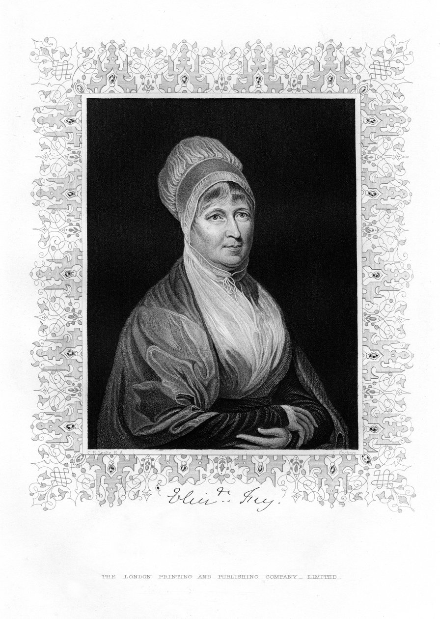 Elizabeth Fry, britisk filantrop, 1800-tallet. af J. Cochran