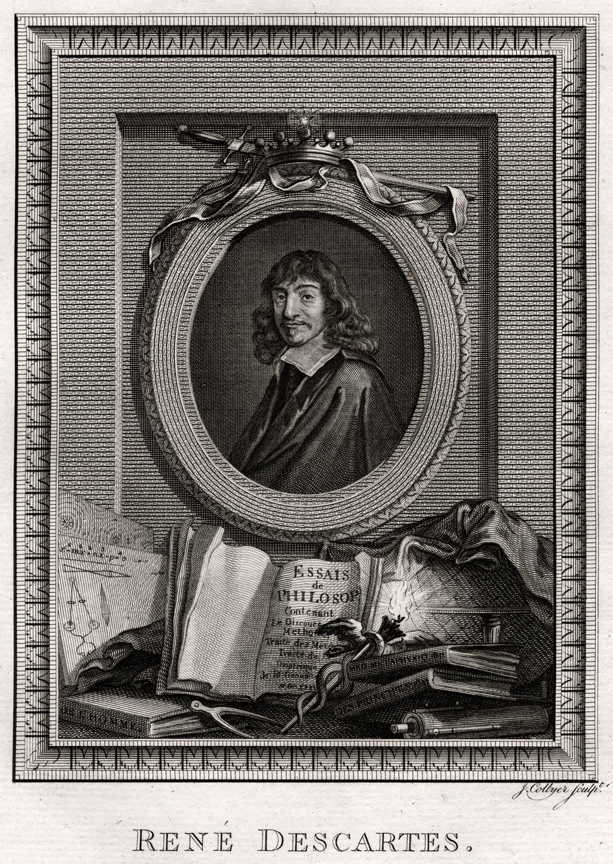 Rene Descartes, 1775 af J. Collyer