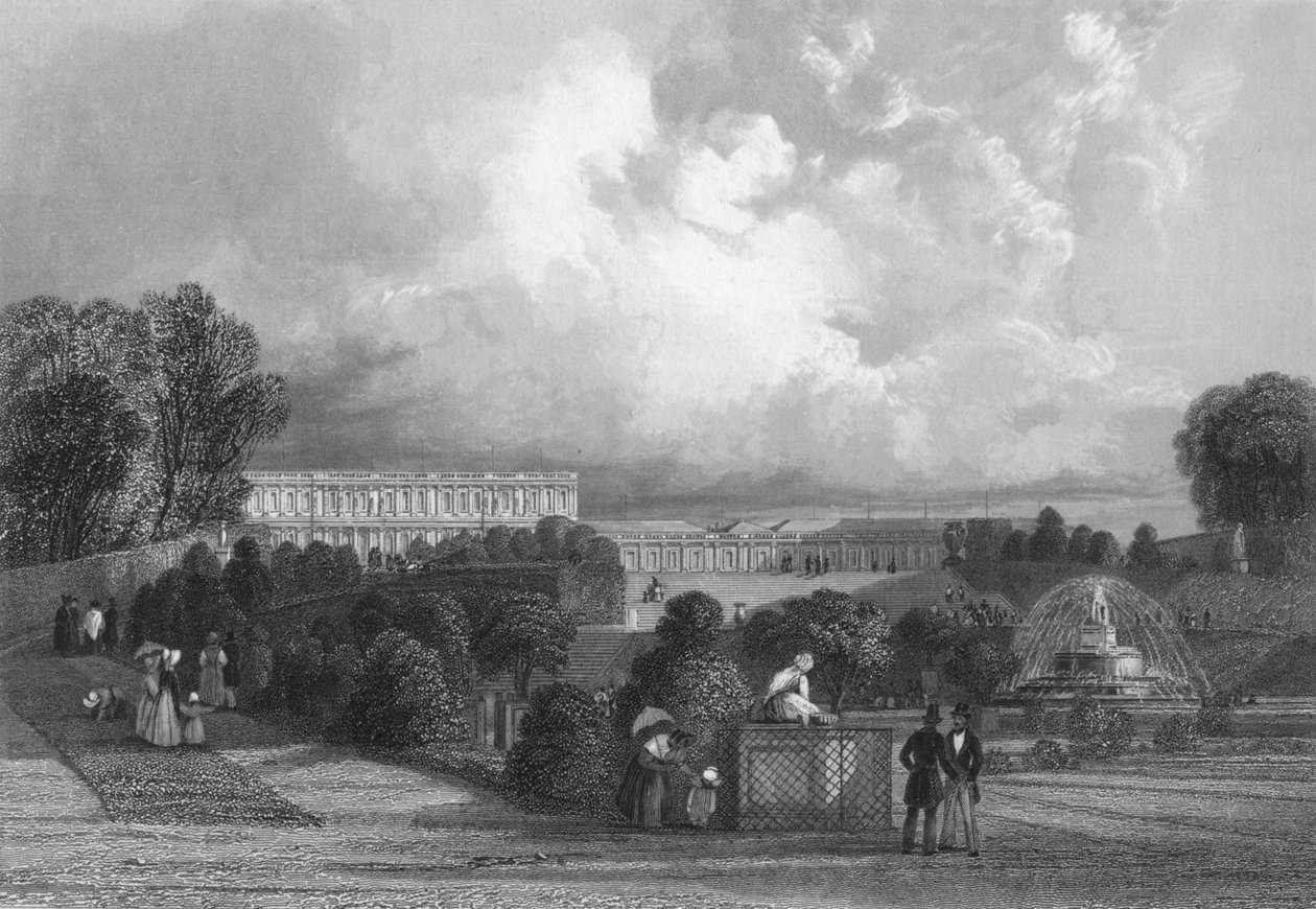 Versailles Have, 1839 af J. Davis