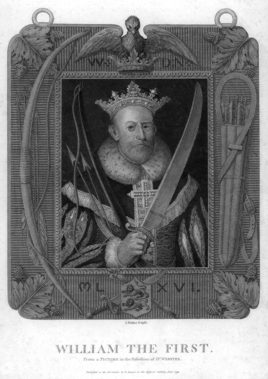 William I, konge af England, 1793. af J. Fittler