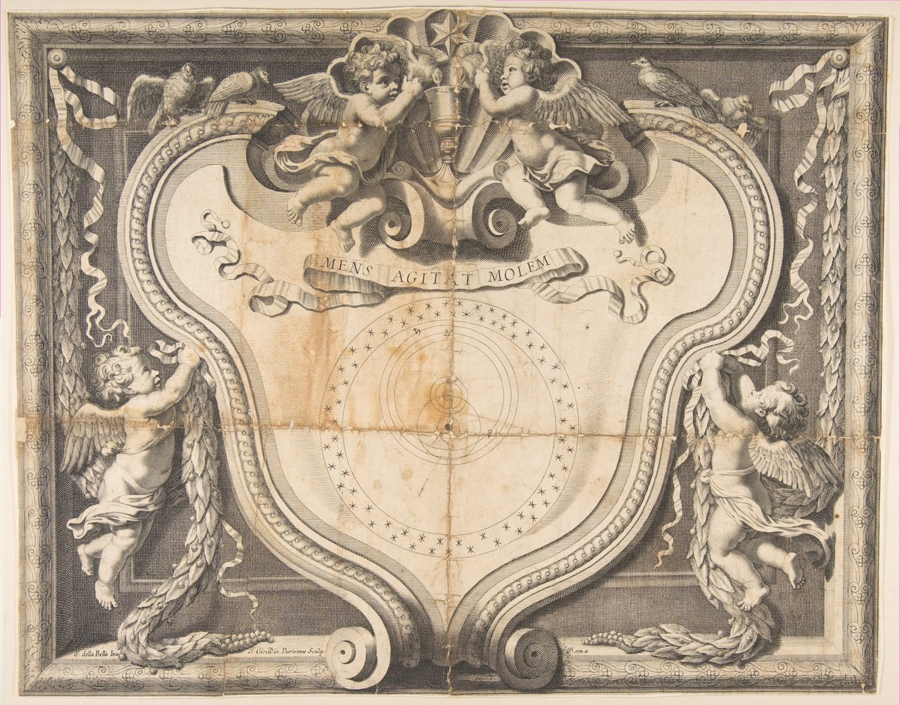 Det kopernikanske system, ca. 1639. af J Girardin