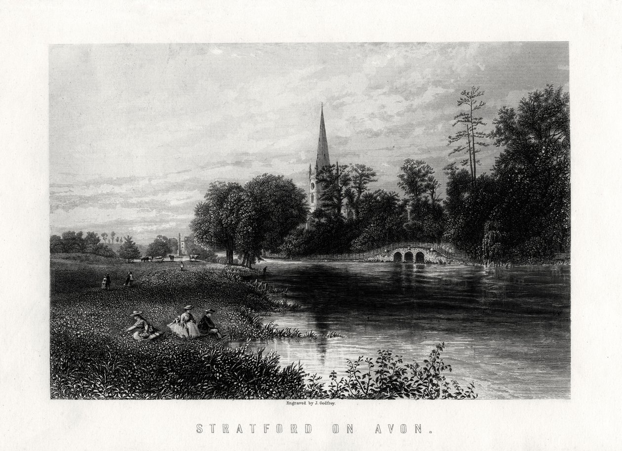 Stratford on Avon, England, 1883 af J. Godfrey