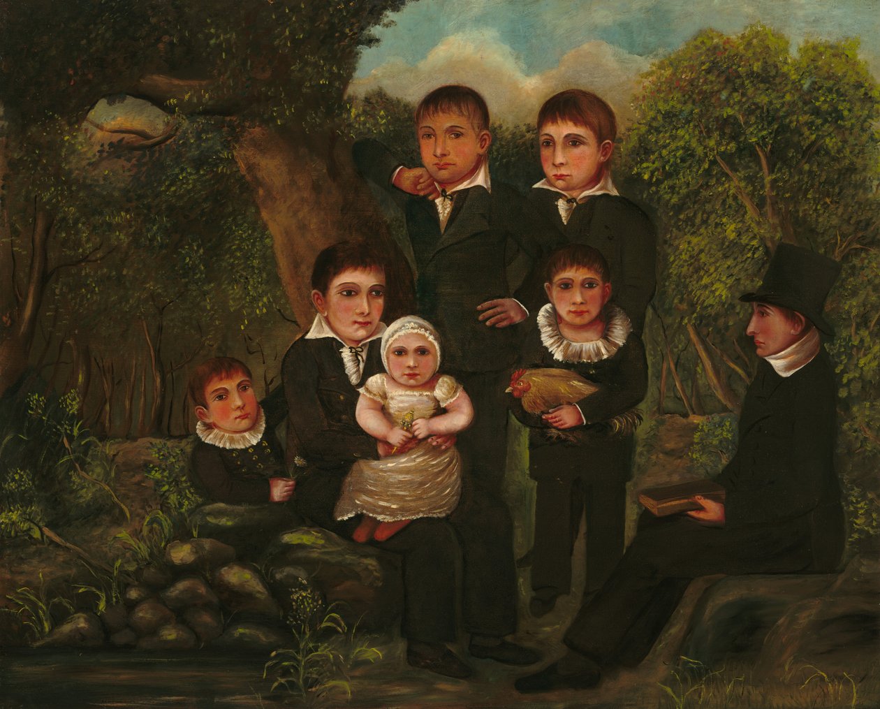 Abraham Clark og hans børn af J. H.