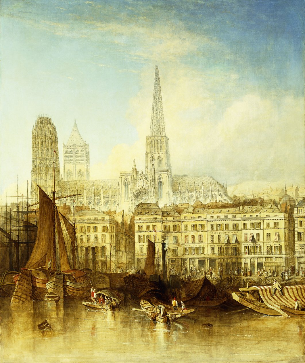 Kajen ved Rouen af J. Henshall