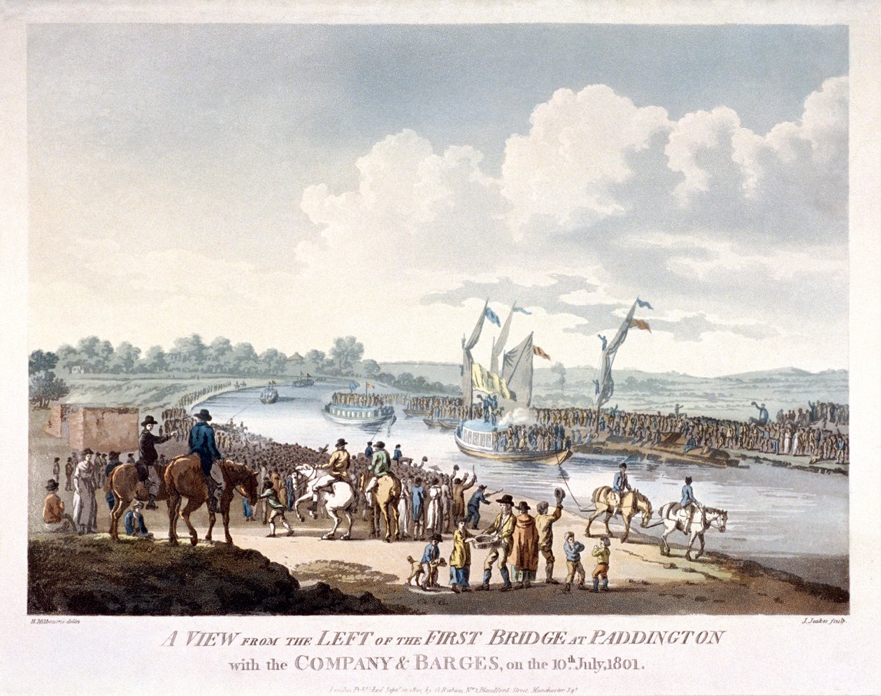Bayswater, Paddington, London, 1801 af J Jeakes