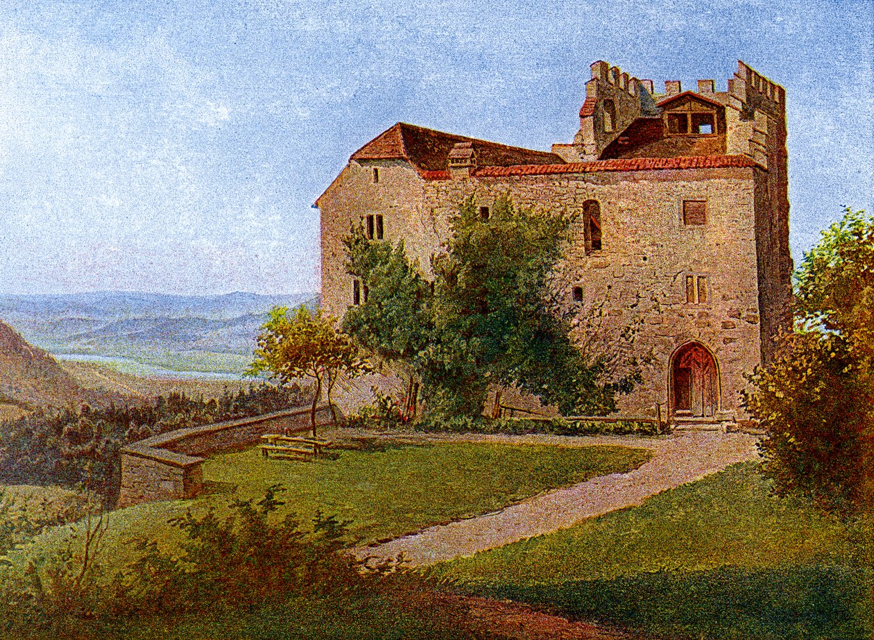 Habsburg Castle, nær Aargau, Schweiz, 1902-1903. af J Lange