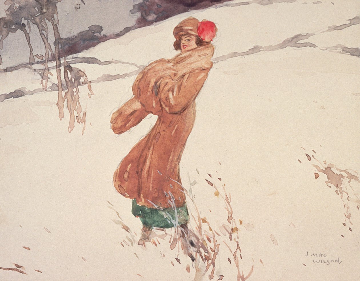 In The Snow (wc på papir) af J. MacWilson