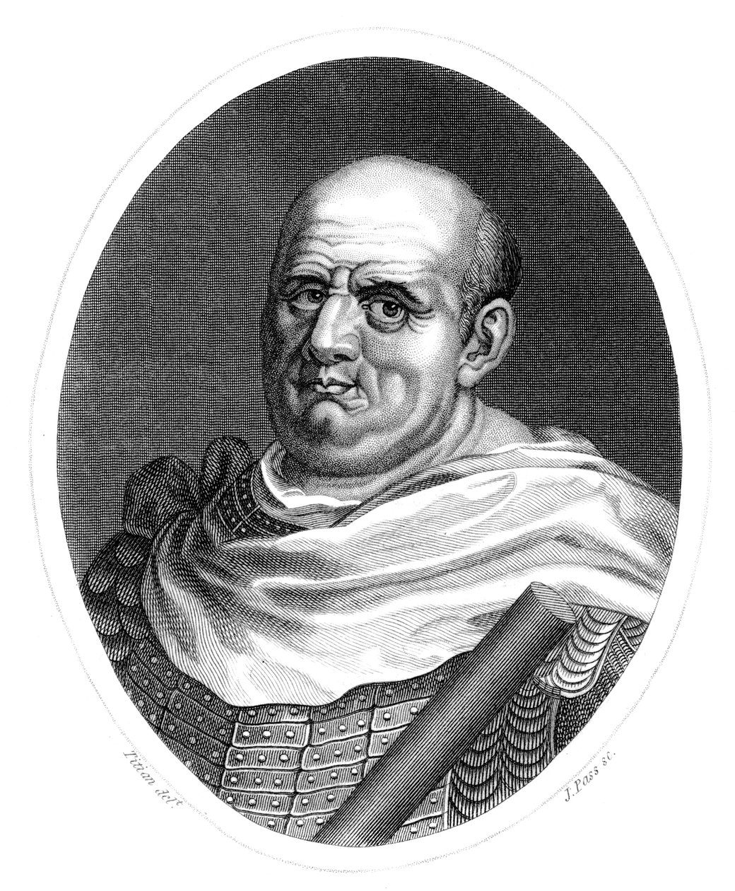 Vespasian Cæsar, romersk kejser. af J. Pass