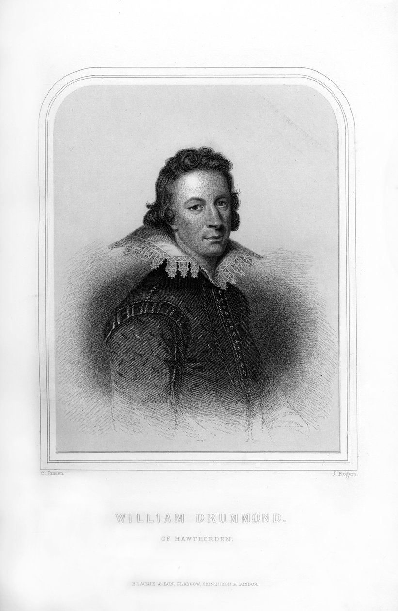 William Drummond, skotsk digter, 1870. af J. Rogers