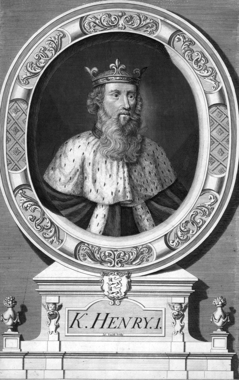 Henrik I, konge af England. af J. Smith