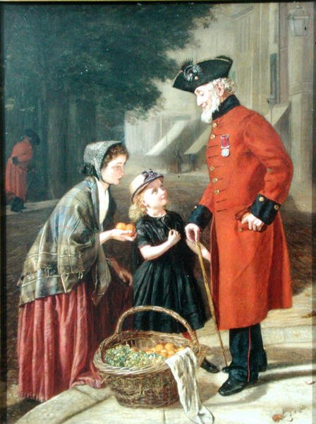 The Chelsea Pensioner (olie på lærred) af J. Wighton