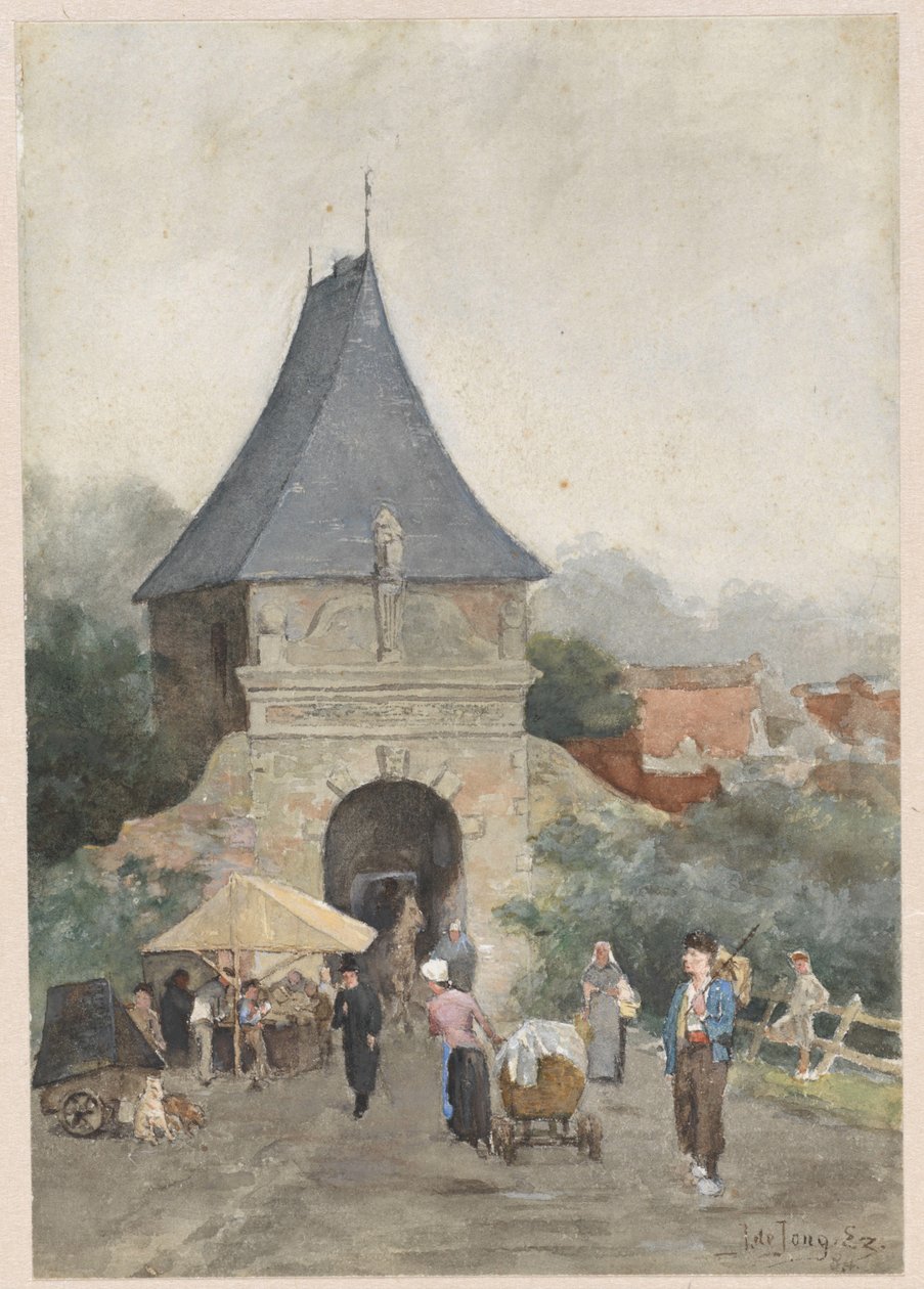 Færgeport i Schoonhoven af J. de Jong Ezn