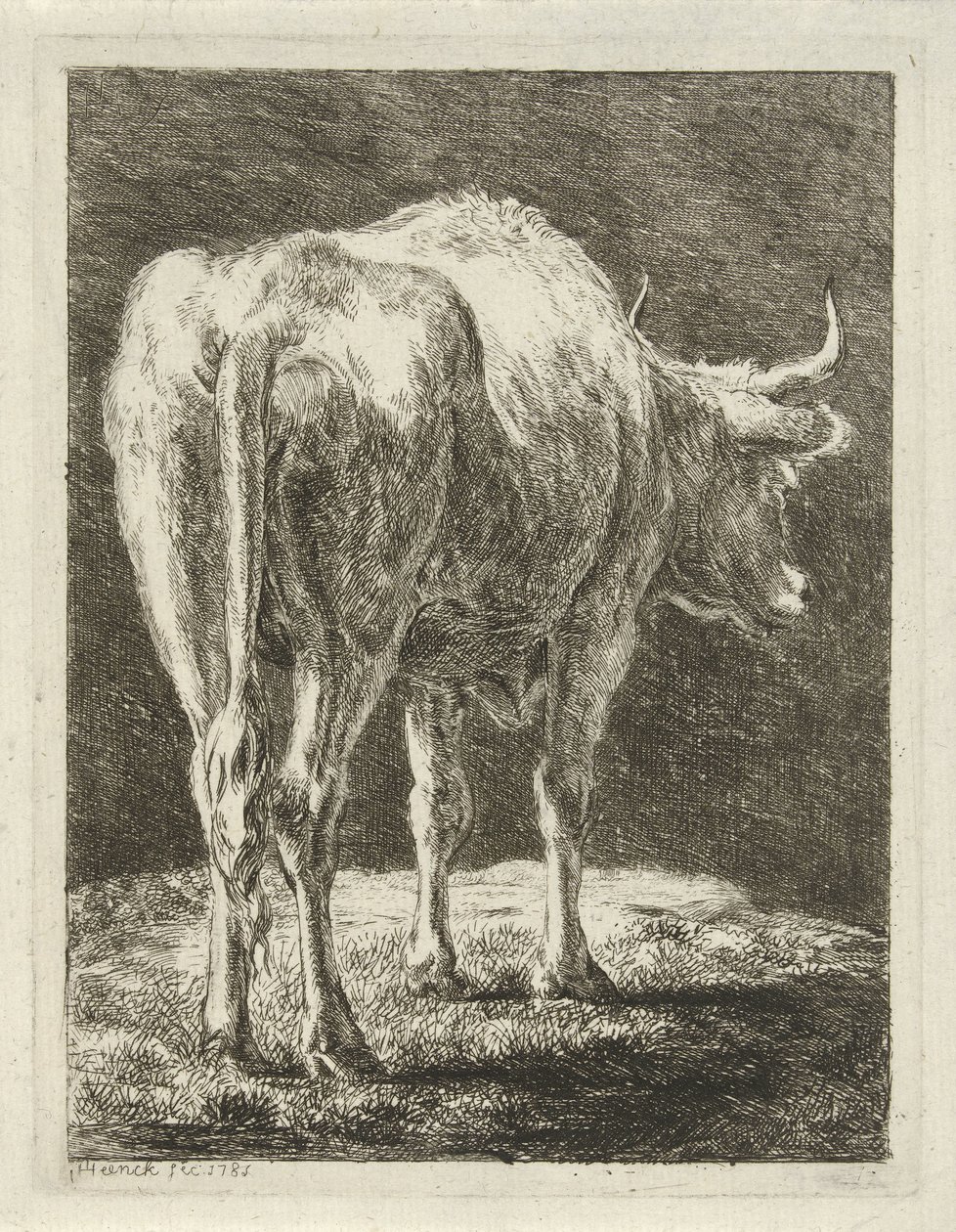 Ko i et landskab af Jabes Heenck