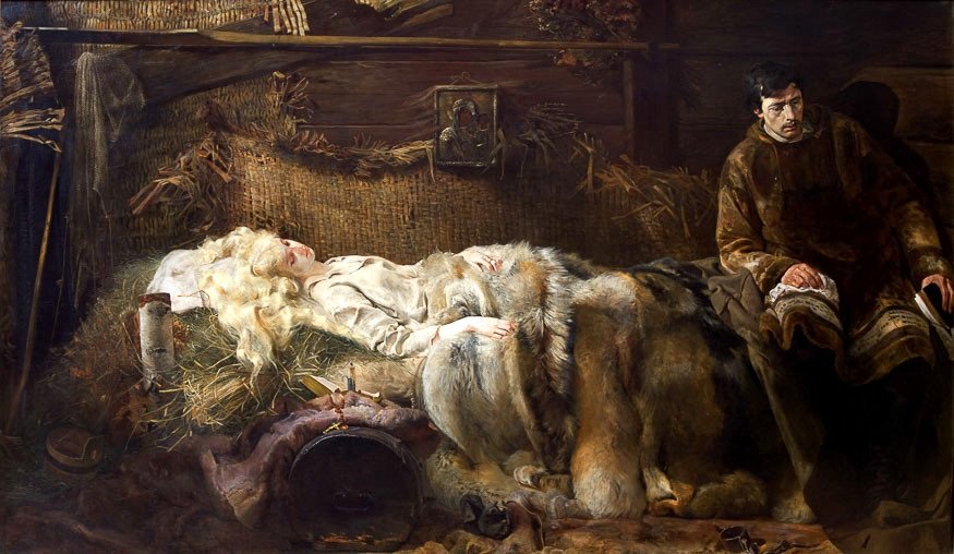 Ellenais død. N Polski: Smierc Ellenai. N af Jacek Malczewski