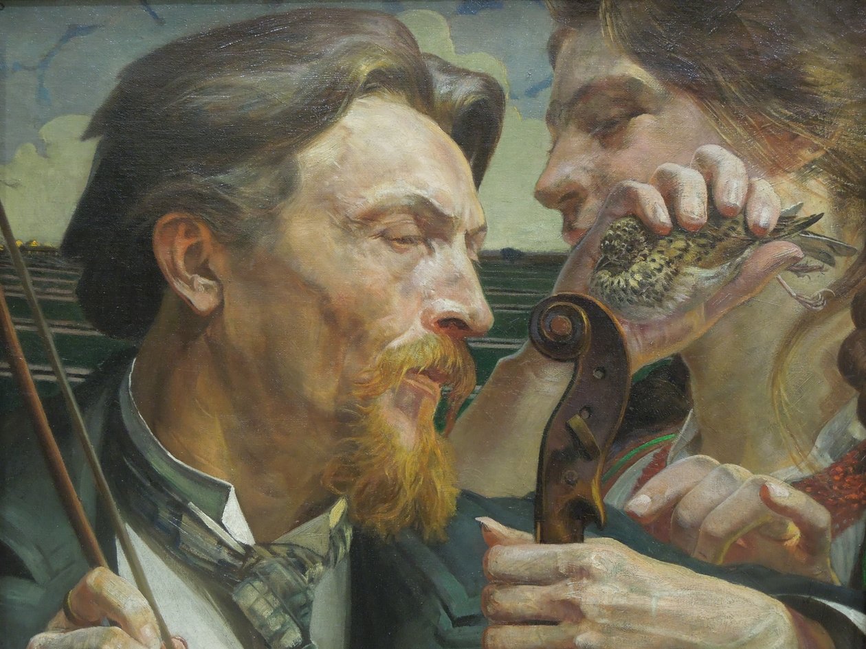 Portræt af maleren Antoni Zembaczyński af Jacek Malczewski