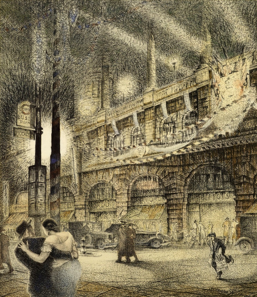 Coronation Evening, London 1937, 1937 af Jack Coburn Witherop