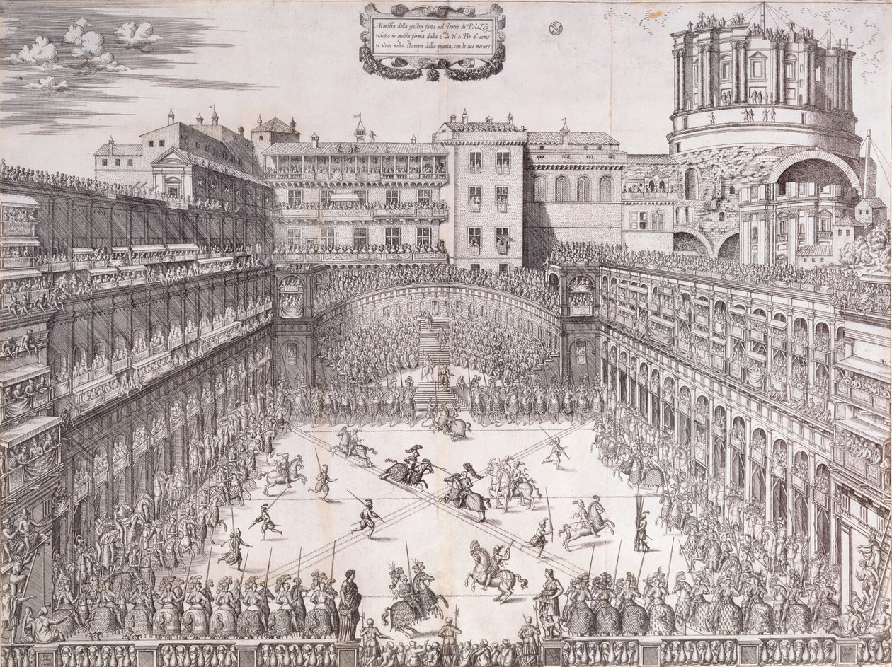 Dyst i Vatikanet, i Cortile de Belvedere af Jacob Binck