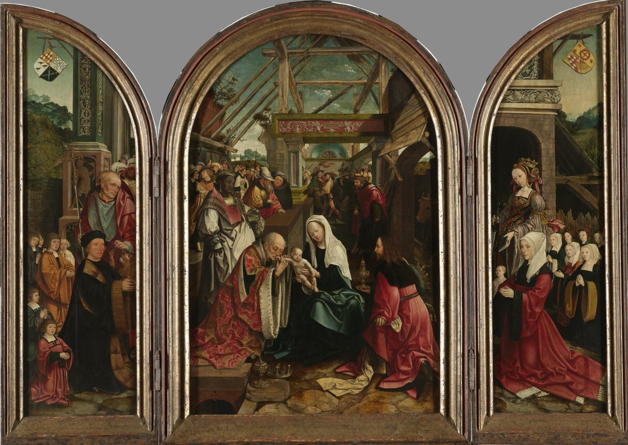 Magiernes tilbedelse, 1517 af Jacob Cornelisz van Oostsanen