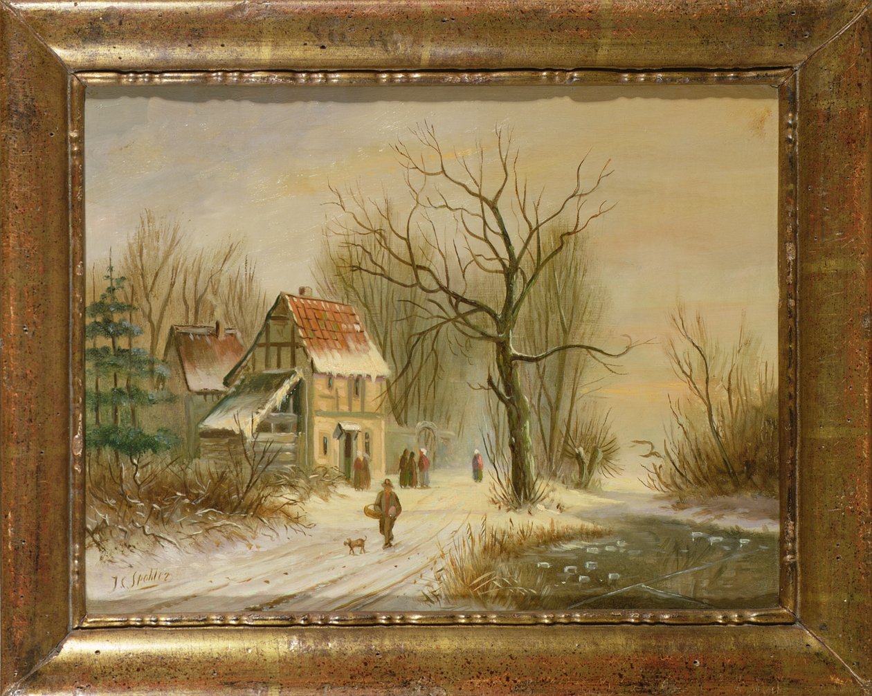 Vinterlandskab af Jan Jacob Spohler