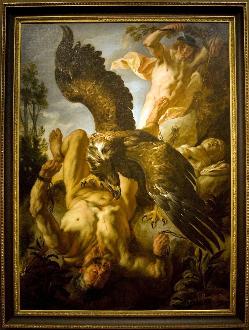 Den lænkede Prometheus af Jacob Jordaens