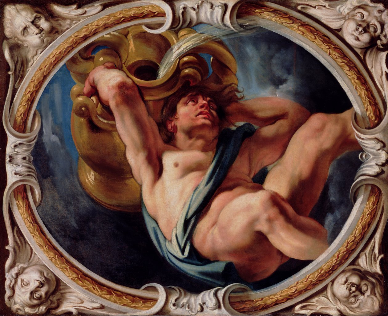 Vandmanden, fra stjernetegnene (se også 196700 til 196711) af Jacob Jordaens