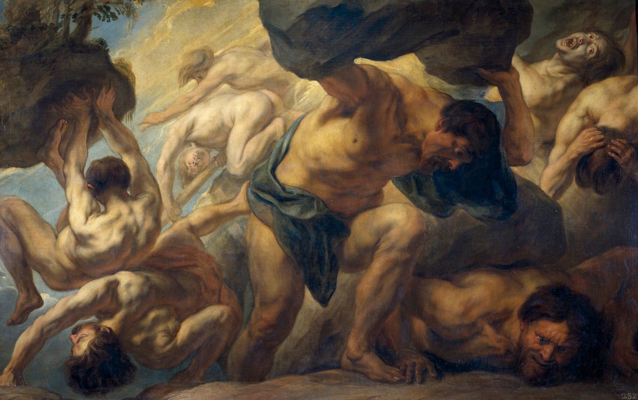 Titanernes nederlag, 1678 af Jacob Jordaens