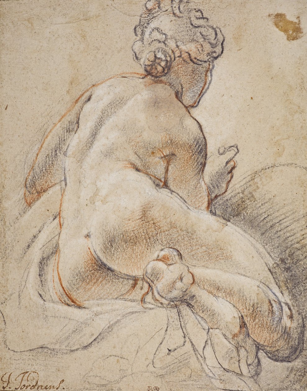 Kvinde nøgen, set bagfra af Jacob Jordaens