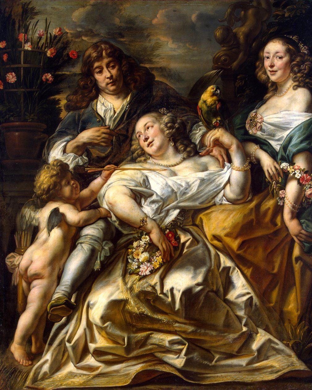 Portræt af en familie af Jacob Jordaens