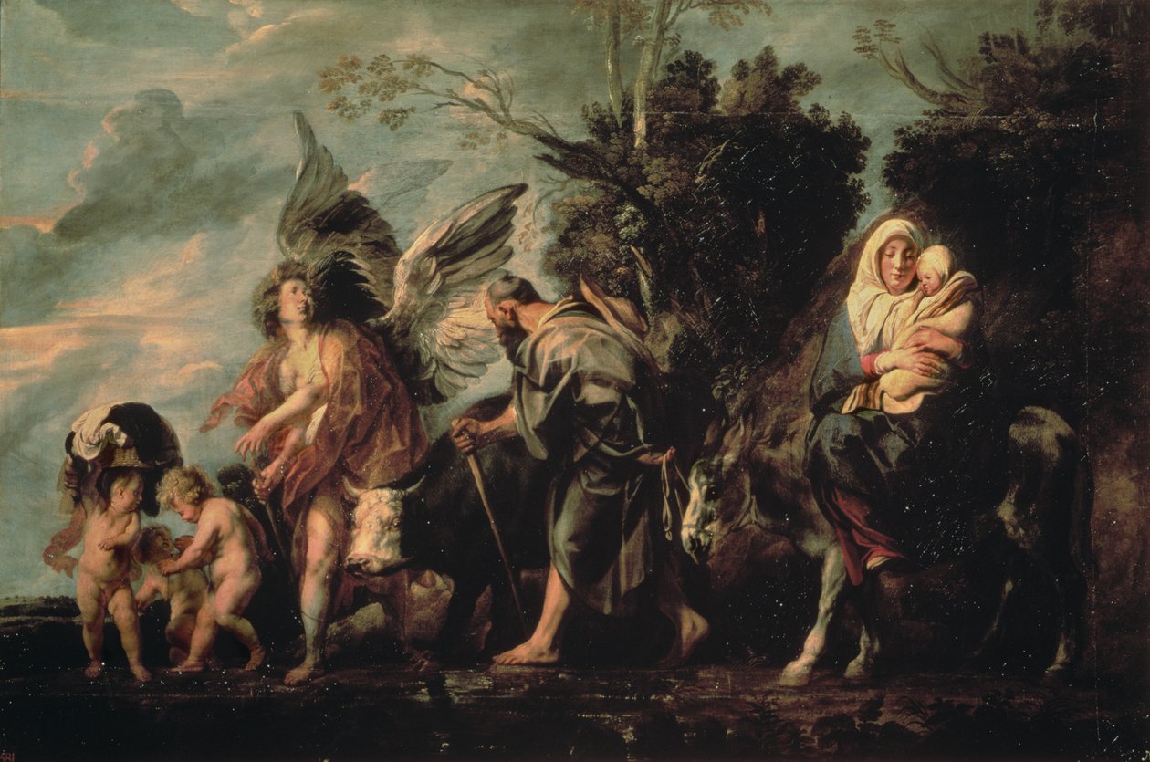 Flugten til Egypten, 1600-tallet af Jacob Jordaens