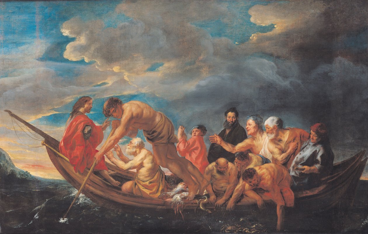 Det mirakuløse udkast til fisk, ca. 1640 af Jacob Jordaens