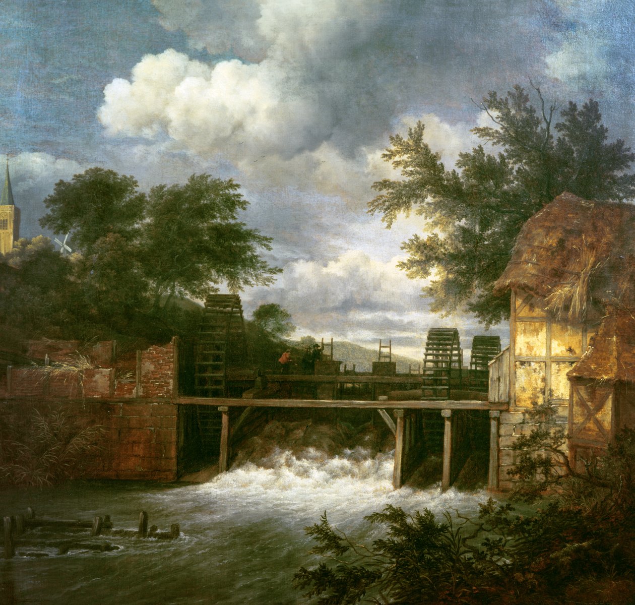 En vandmølle af Jacob van Ruisdael