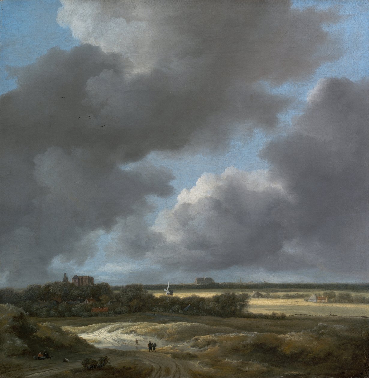 Udsigt over Alkmaar af Jacob van Ruisdael