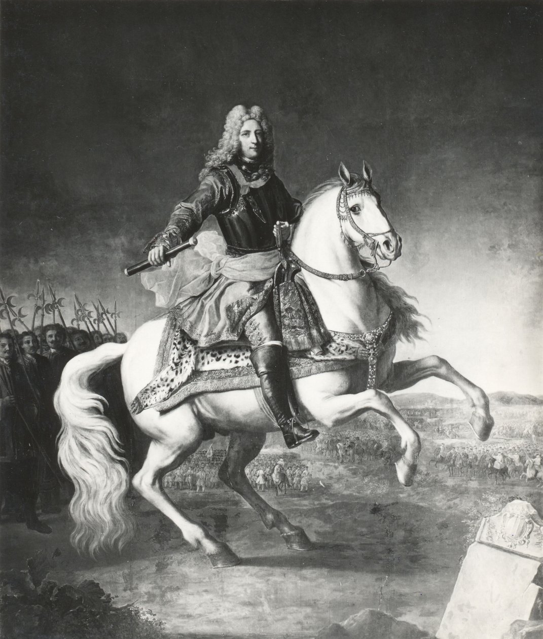 Rytterportræt af Jean-Philippe-Eugène de Merode-Westerloo af Jacob van Schuppen