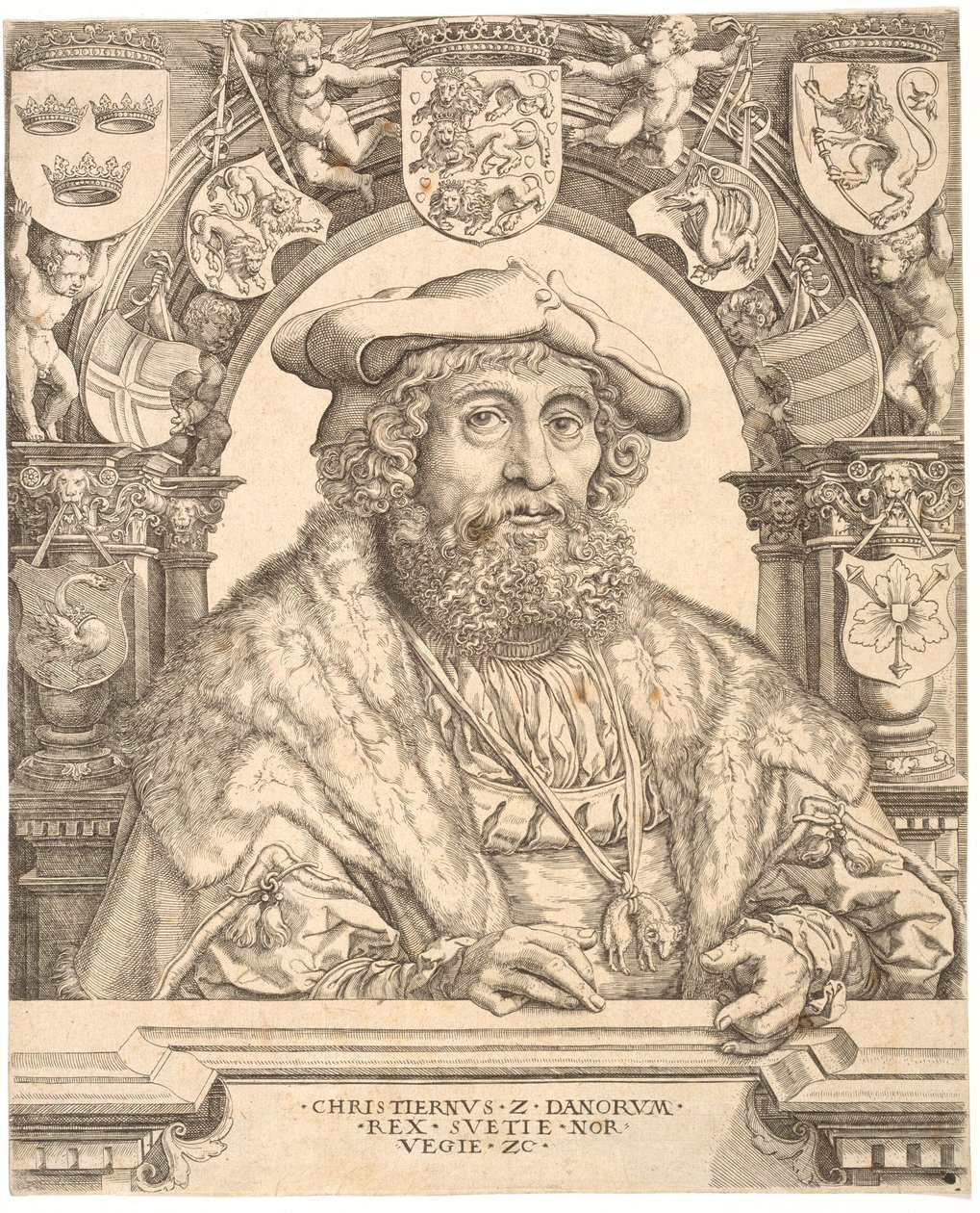Kong Christian II af Danmark af Jacob Binck