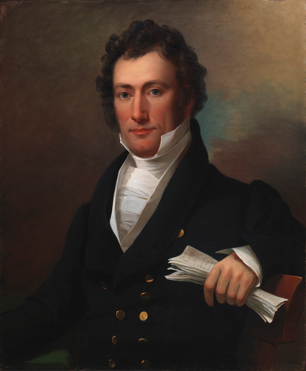 Joshua Tevis, 1827. af Jacob Eichholtz