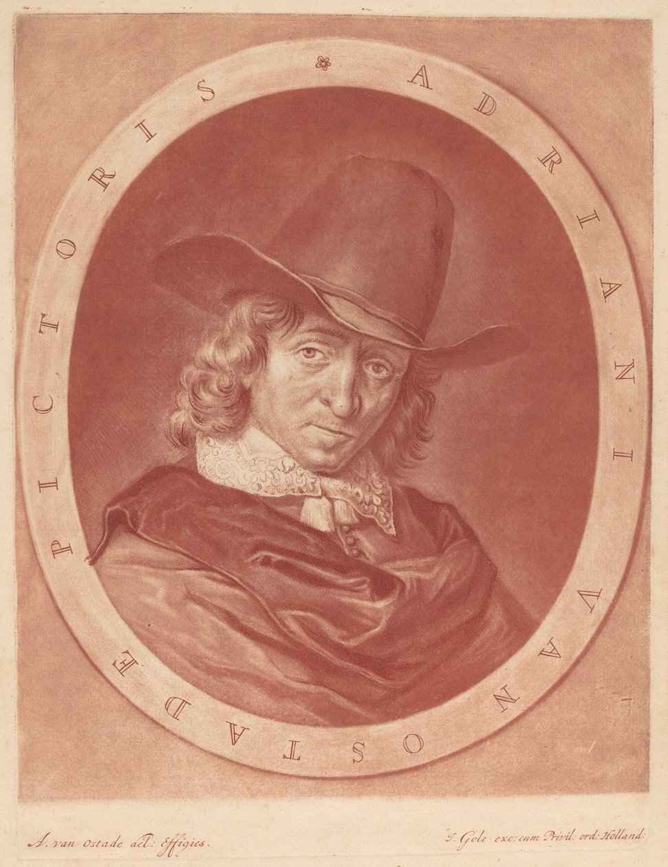 Adrian af Ostade af Jacob Gole after Adriaen van Ostade