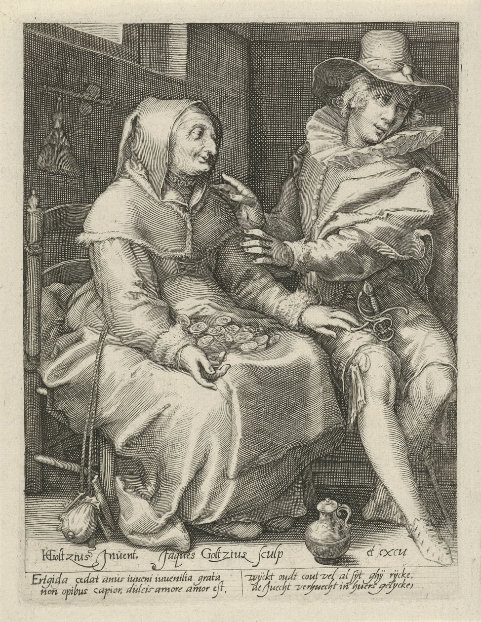 ulige kærlighed af Jacob Goltzius (II)