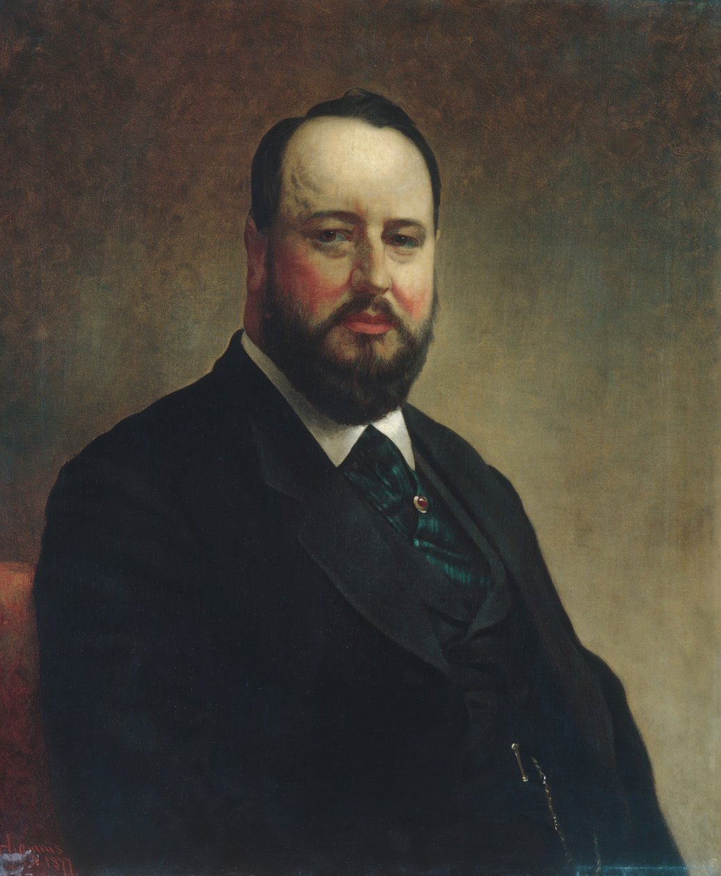 Joseph W. Drexel, 1877. af Jacob Hart Lazarus
