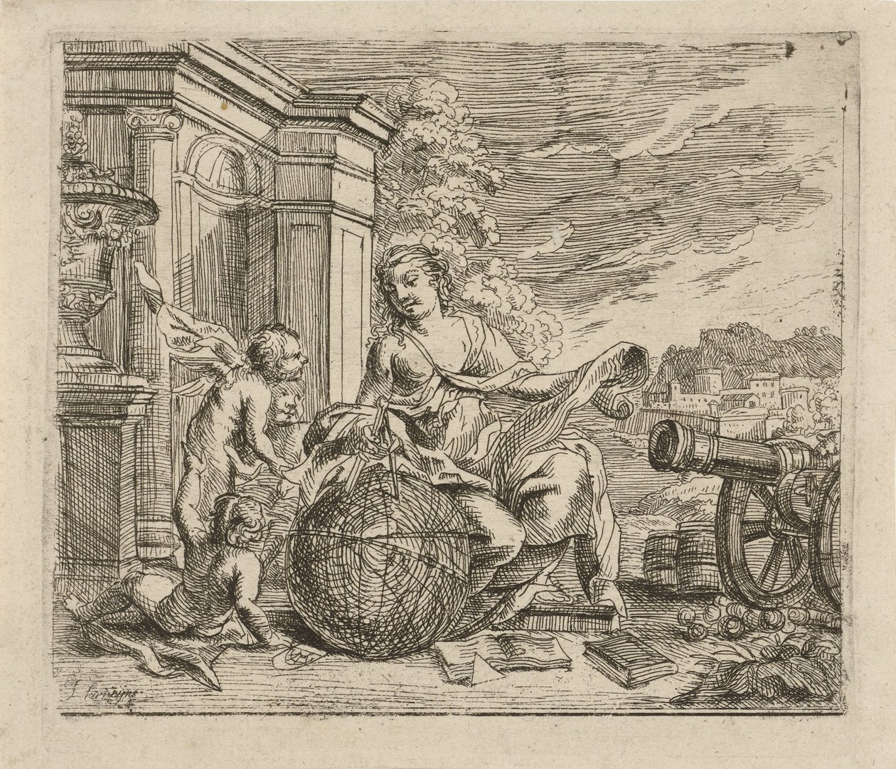 Allegori af geometri af Jacob Herreyns (I)