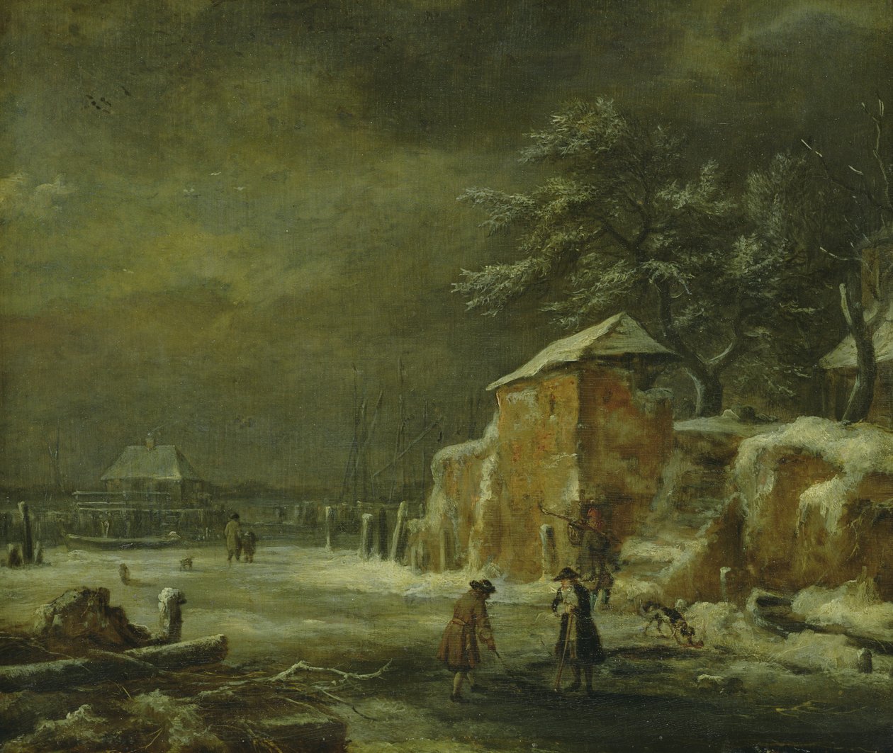 Vinterlandskab af Jacob van Ruisdael
