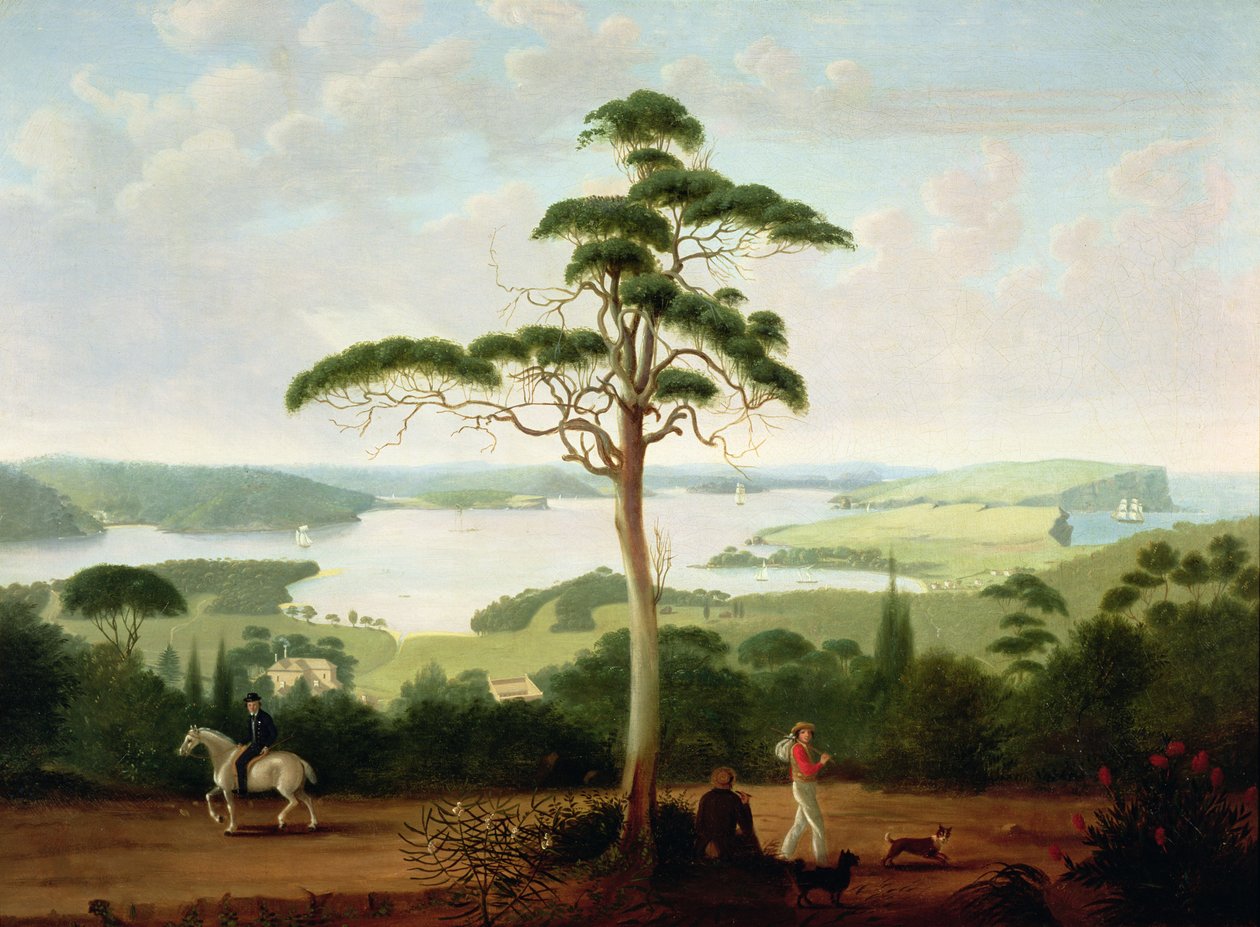 Sydney Harbour ser mod hovederne, 1848 af Jacob Janssen